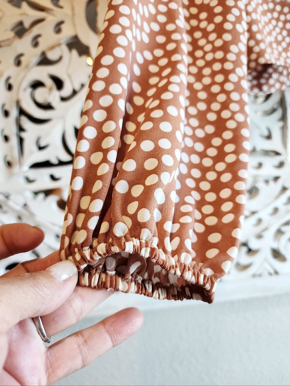 RESA CHA CHA CHA TERRACOTA POLKA DOT NWOT SIZE MEDIUM - Picture 5 of 15